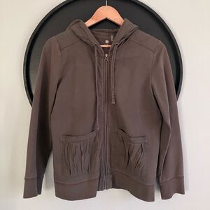 CASLON Olive Green Hooded Jacket Size L (measures like a small-medium)